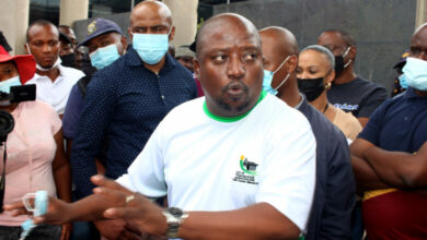 Leader of The Transformation Alliance (TTA) Abel Tau welcomes the arrest of rape suspect. Photo: Ron Sibya