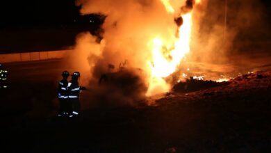 Picture depicting wreckage of the burnt truck. Picture: Supplied