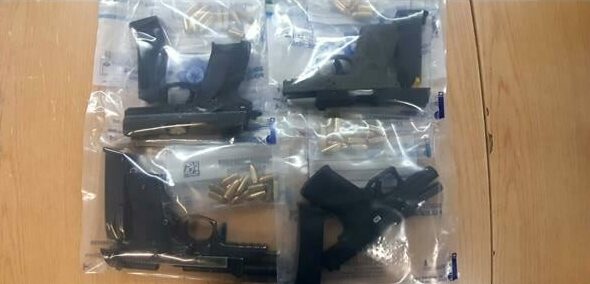 Four arrested with illegal firearms