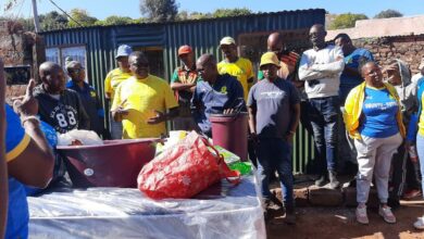 Sundowns fans donate new house to shack fire victims