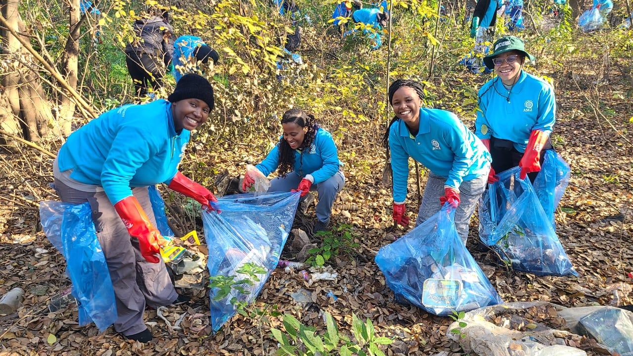 Volunteers tackle blue carbon emissions in the Hennops River