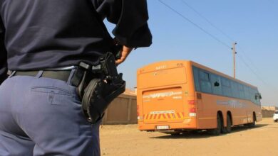Driver injured, more than 190 lose property in early morning bus robberies