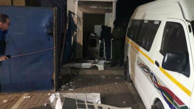 Olievenhoutbosch ATM bombed. Image: Arrive Alive