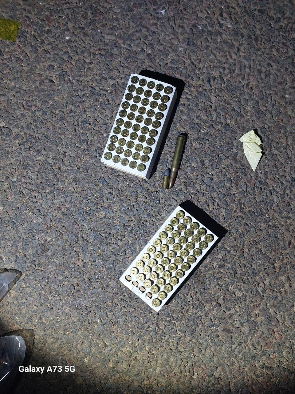 Ammunition recovered from stolen vehicle. Supplied