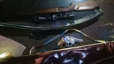 Rifles and .38 special recovered. Photo: supplied.
