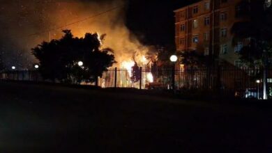 Screenshot from a video posted on community groups.