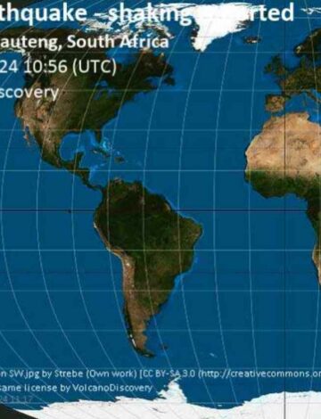Unconfirmed reports of an earthquake or seismic-like event in Pretoria