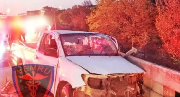 Three people ejected off N4 bridge in horrific accident