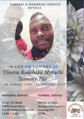 Beloved TMPD Inspector killed in motorcycle accident