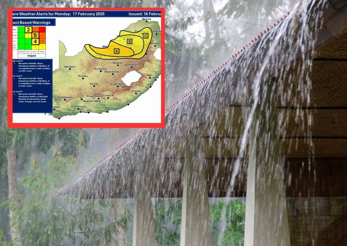 Warning: Level 5 warning for heavy rain in Pretoria today | Rekord