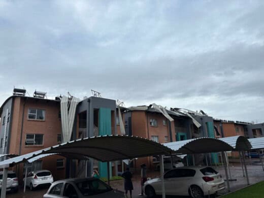 A tornado struck Pretoria North on Tuesday afternoon, causing severe damage to buildings, with the extent of injuries and damage still unclear.