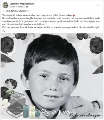 Graad 3-leerling en sy ma sterf tragies in Pretoria motorongeluk