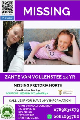Have you seen this missing Pretoria teenager? 