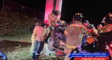 Three injured in accident near Irene Village Mall