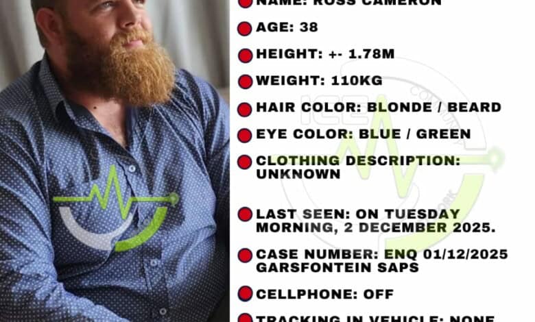 Have you seen this missing Pretoria man?