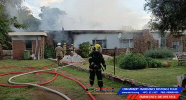 Four treated after Wierdapark house goes up in flames