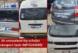 TMPD impounds 24 unroadworthy scholar transport taxis in Tshwane crackdown