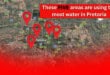 These five areas are using the most water in Pretoria