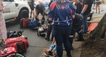 Beloved father airlifted after serious Moot bike accident