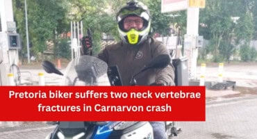 Pretoria biker suffers two neck vertebrae fractures in Carnarvon crash