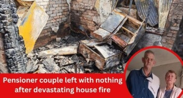 Pensioner couple left with nothing after devastating house fire