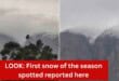 Look: First snow of the season spotted reported here