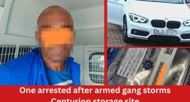 One arrested after armed gang storms Centurion storage site