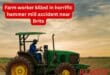 Farm worker killed in horrific hammer mill accident near Brits