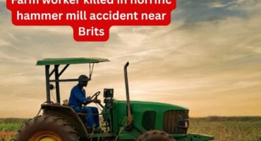 Farm worker killed in horrific hammer mill accident near Brits