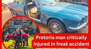 Pretoria man critically injured in freak accident