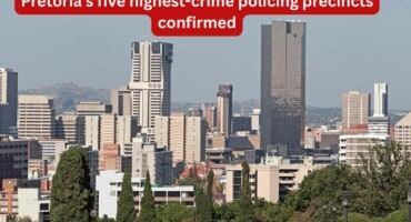 Pretoria's five highest-crime policing precincts confirmed