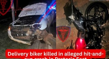 Delivery biker killed in alleged hit-and-run crash in Pretoria East
