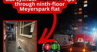 Gas cylinder explosion rips through ninth-floor Meyerspark flat