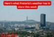 Here's what Pretoria's weather has in store this week