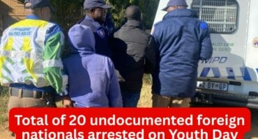 Total of 20 undocumented foreign nationals arrested on Youth Day