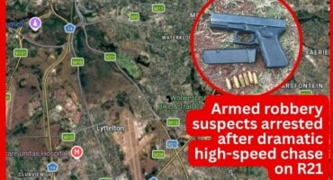 Armed robbery suspects arrested after dramatic high-speed chase on R21
