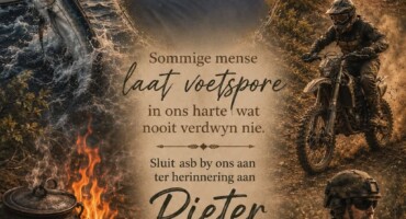 Memorial planned for beloved firefighter, father and friend Pieter Pieterse