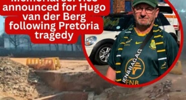 Memorial service announced for Hugo van der Berg following Pretoria tragedy