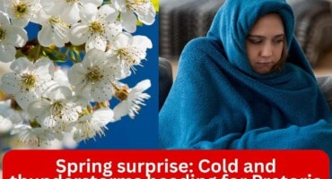 Spring surprise: Cold and thunderstorms heading for Pretoria