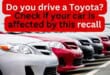 Do you drive a Toyota? Check if your car is affected by this recall