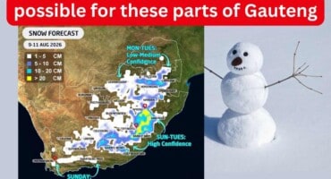 Brace for bitter cold: Snow now possible for these parts of Gauteng