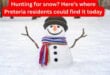 Hunting for snow? Here’s where Pretoria residents could find it today