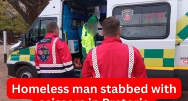 Homeless man stabbed with scissors in Pretoria