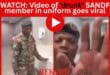 WATCH: Video of ‘drunk’ SANDF member in uniform goes viral