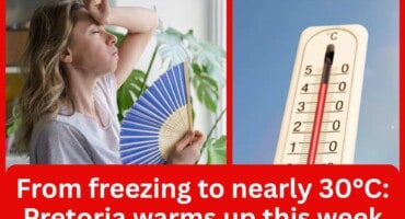 From freezing to nearly 30°C: Pretoria warms up this week