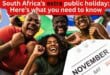 South Africa’s extra public holiday: Here’s what you need to know