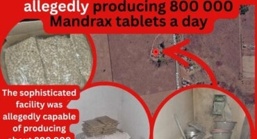R100m Pretoria drug lab allegedly producing 800 000 Mandrax tablets a day