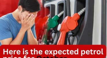 Here is the expected petrol price for October