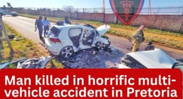 Man killed in horrific multi-vehicle accident in Pretoria East