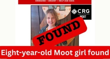 Eight-year-old Moot girl found safe after frantic search